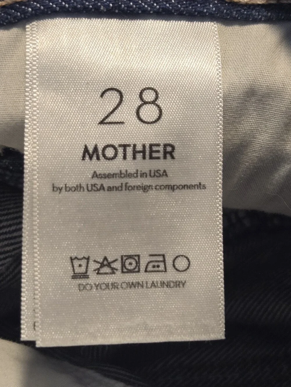 MOTHER Snacks Womens Yes Chef Wash The Lemon Twist Sneak Wide Leg Denim Jeans 28 - Picture 12 of 15